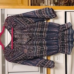 American Eagle Outfitters Sheer Boho top, size M